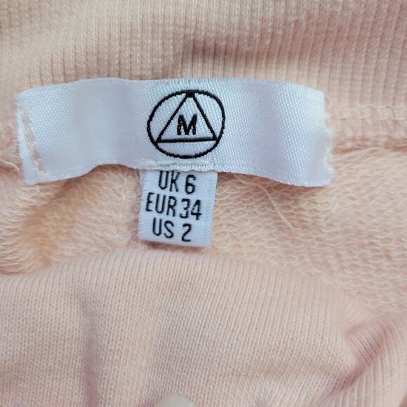 Misquided Light Pink Distressed Jogger Sweatpants Women's 2 Athleisure Gorpcore - Picture 4 of 8